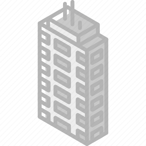 Appartments, building, iso, isometric, real estate icon - Download on Iconfinder