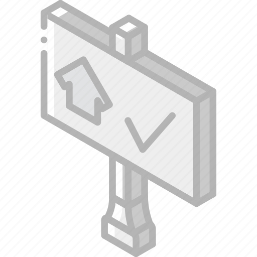 Building, iso, isometric, real estate, sign, sold icon - Download on Iconfinder