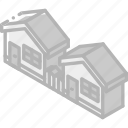 building, houses, iso, isometric, real estate