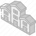 building, houses, iso, isometric, real estate