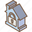 building, house, iso, isometric, locked, real estate 