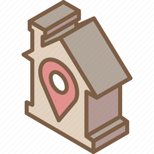 Building, house, iso, isometric, location, real estate icon - Download on Iconfinder