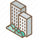 building, iso, isometric, real estate