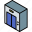 building, elevator, iso, isometric, real estate 