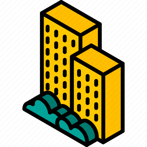 Building, iso, isometric, real estate icon - Download on Iconfinder