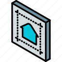 blueprint, building, house, iso, isometric, real estate
