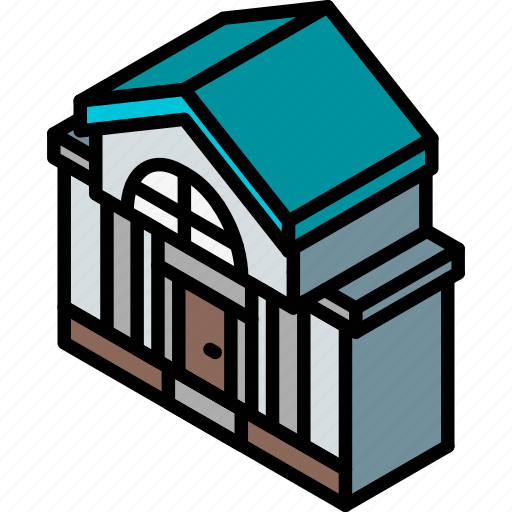 Building, iso, isometric, mansion, real estate icon - Download on Iconfinder
