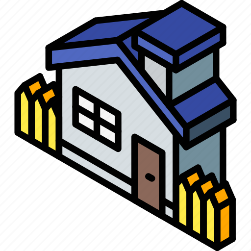 Building, house, iso, isometric, real estate icon - Download on Iconfinder