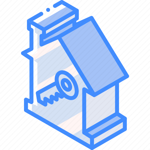 Building, house, iso, isometric, key, real estate icon - Download on Iconfinder