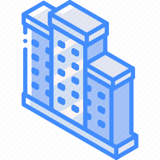 Appartments, building, iso, isometric, real estate icon - Download on Iconfinder