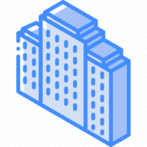 Building, buildings, iso, isometric, real estate icon - Download on Iconfinder