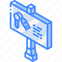 building, iso, isometric, key, real estate, sign