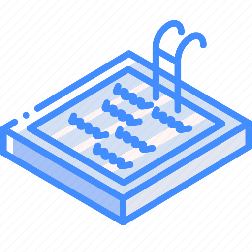 Building, iso, isometric, pool, real estate, swimming icon - Download on Iconfinder