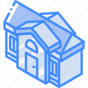 building, house, iso, isometric, real estate
