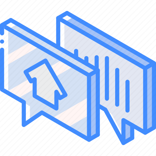 Building, conversation, house, iso, isometric, real estate icon - Download on Iconfinder