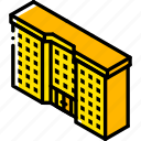 appartment, building, complex, iso, isometric, real estate