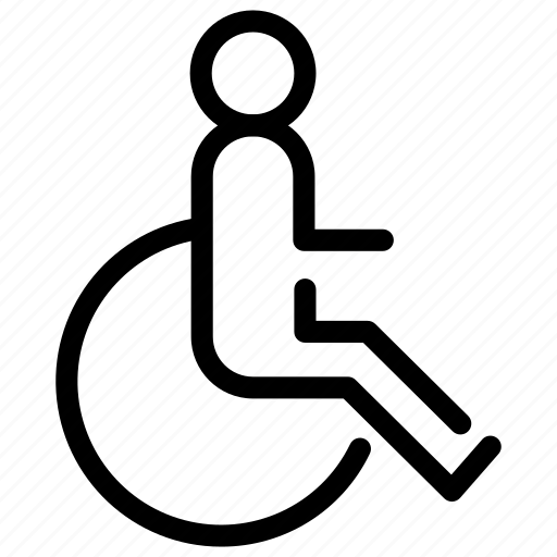Disabled, handicap, kursi, paralympic, roda, wheelchair icon - Download on Iconfinder