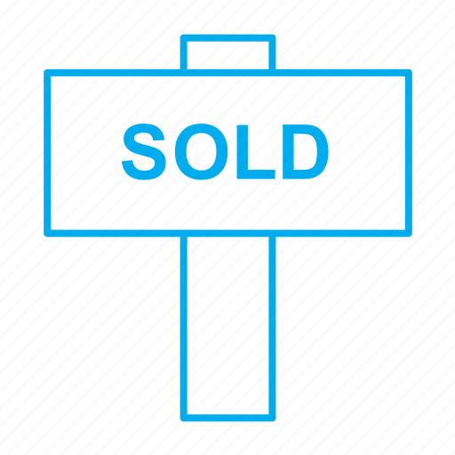 Board, sold, real estate, sign icon - Download on Iconfinder