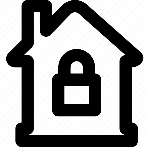 Estate, home, house, locked, property, real icon - Download on Iconfinder