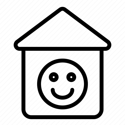Architecture, building, house, estate, smile, happy, good icon - Download on Iconfinder
