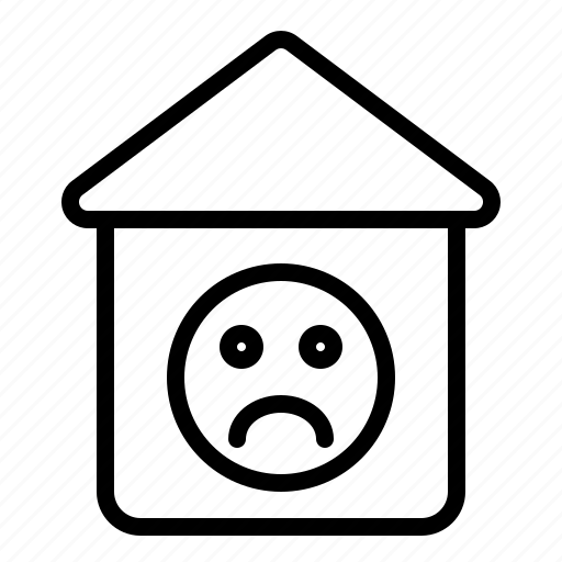 Architecture, building, house, real, estate, sad, bad icon - Download on Iconfinder