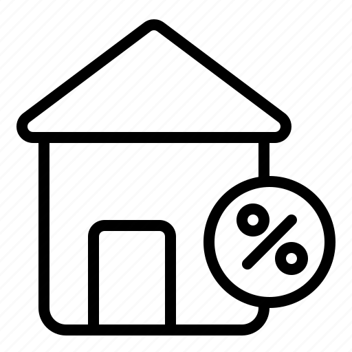 Architecture, building, house, estate, percentage, interest, rate icon - Download on Iconfinder