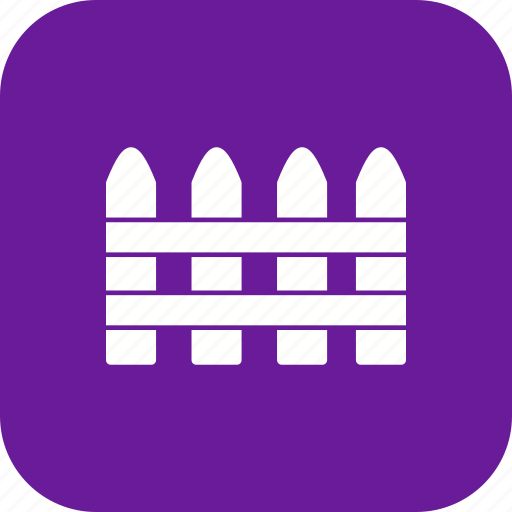 Fence, picket fence, palisade icon - Download on Iconfinder