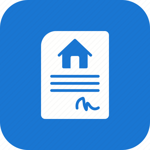 Contract, house, deal icon - Download on Iconfinder
