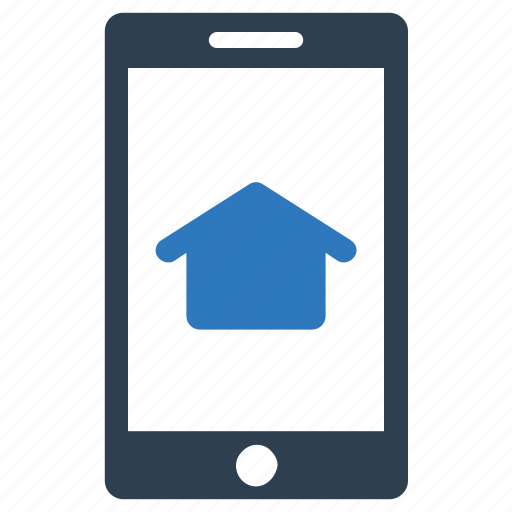 House, mobile phone, online, phone, real estate, smartphone icon - Download on Iconfinder