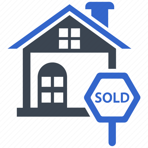 Home, property, sign, sign board, sold icon - Download on Iconfinder