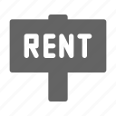 property, rent, sign
