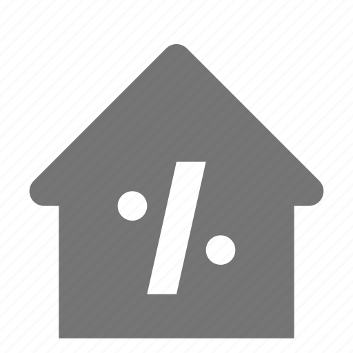 Percent, home, house, real estate icon - Download on Iconfinder