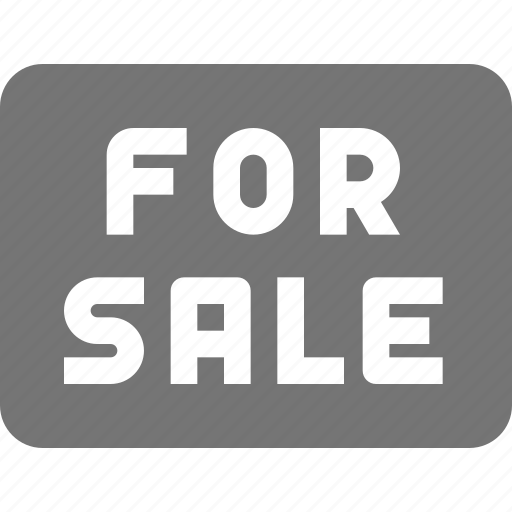 Sign, for sale, real estate icon - Download on Iconfinder