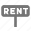 rent, sign, real estate 