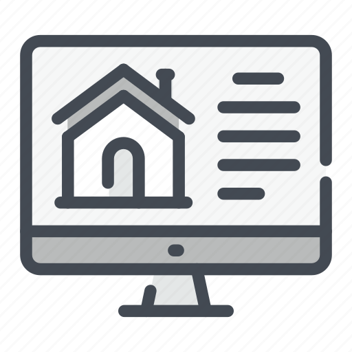 Building, buy, computer, estate, house, online, real icon - Download on Iconfinder