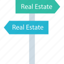 communicty, estate, real, sign