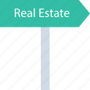 estate, real, realtor, sign