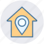 apartment, home, house, house location, map pin, property, real estate 