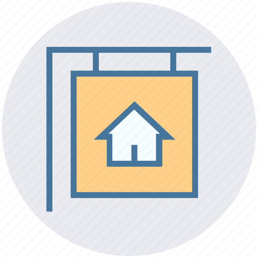 Advertisement, board, home, house, house board, real estate, sign icon - Download on Iconfinder