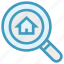 finding, home, house, magnifier, real, real estate, search 