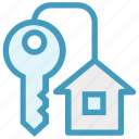 apartment, home, house, house key, key, real, real estate
