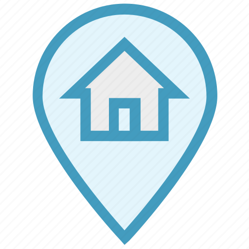 Home, house, house location, location, location pin, map pin, real estate icon - Download on Iconfinder