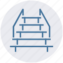 descend, floor, interior, level, stage, staircase, stairs