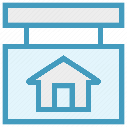 Board, home, house, house board, house direction, property, real estate icon - Download on Iconfinder