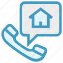 chat, communication, home, house, phone, talk, telephone
