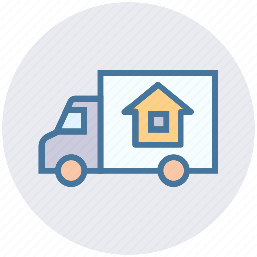 Delivery, pickup truck, real estate, shipping, transportation, truck, vehicle icon - Download on Iconfinder