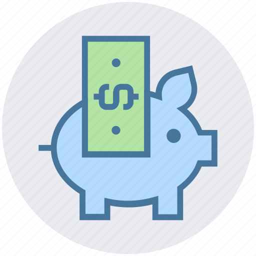 Cash bank, dollar, dollar note, money, piggy, piggy bank, saving icon - Download on Iconfinder