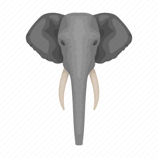 Animal, elephant, mammal, trunk, tusk, wild, zoo icon - Download on Iconfinder