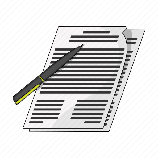 Agreement, document, paper, pen, signature icon - Download on Iconfinder