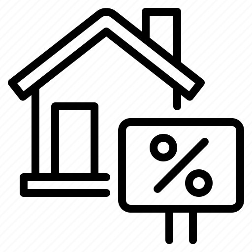 House, home, real estate, building, sell, sale, discount icon - Download on Iconfinder
